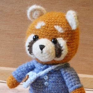 Amigurumi Crochet Pattern (PDF in English): Crochet Red Panda, Amigurumi Red Panda, Crochet Panda, Crochet Raccoon, Amigurumi Panda