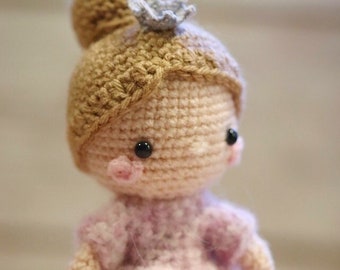 Sugar Plum Fairy Crochet Doll Pattern: Ballerina, Ballet Girl (PDF)