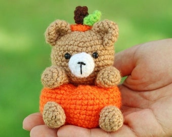 Amigurumi Pumpkin Bear Crochet Pattern (PDF)