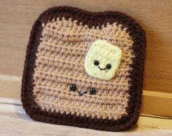 Amigurumi Bread & Butter Crochet Pattern: Play Food Toy (PDF)