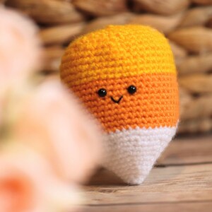Amigurumi Crochet Pattern (PDF in English): Candy Corn, Halloween Candy, Crochet Food