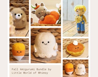 Fall/Halloween Amigurumi PDF Pattern Bundle 75% Off