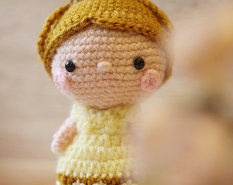 Amigurumi Crochet Pattern (PDF in English): Juliet the Mini Doll