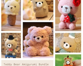 Teddy Bear Amigurumi PDF Pattern Bundle 80% Off