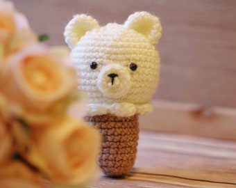Crochet Ice Cream Bear Pattern: Teddy Bear Amigurumi (PDF)