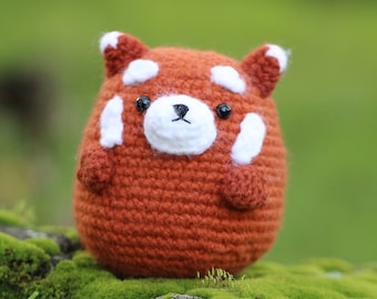 Amigurumi Red Panda Crochet Pattern: Adzuki Chubby Teddy (PDF)