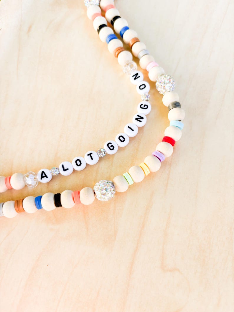 Teacher Lanyard | TS Eras Beaded Badge Holder, Mirror Ball | Breakaway personalized lanyard image 3