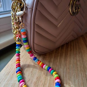 Colorful 14 inch bag/purse charm