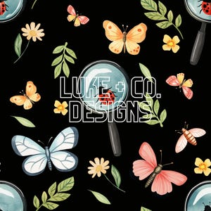 Botanical, Watercolor, Digital Paper, Seamless Design