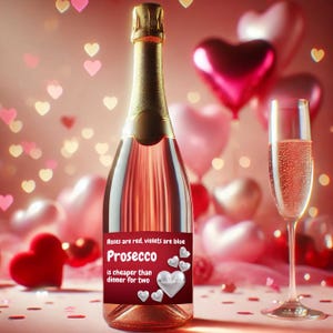 Étiquette de vin sarcastique de la Saint-Valentin, étiquette de bouteille de vin drôle imprimable, téléchargement immédiat pour la Saint-Valentin, cadeau de Saint-Valentin, 4 modèles