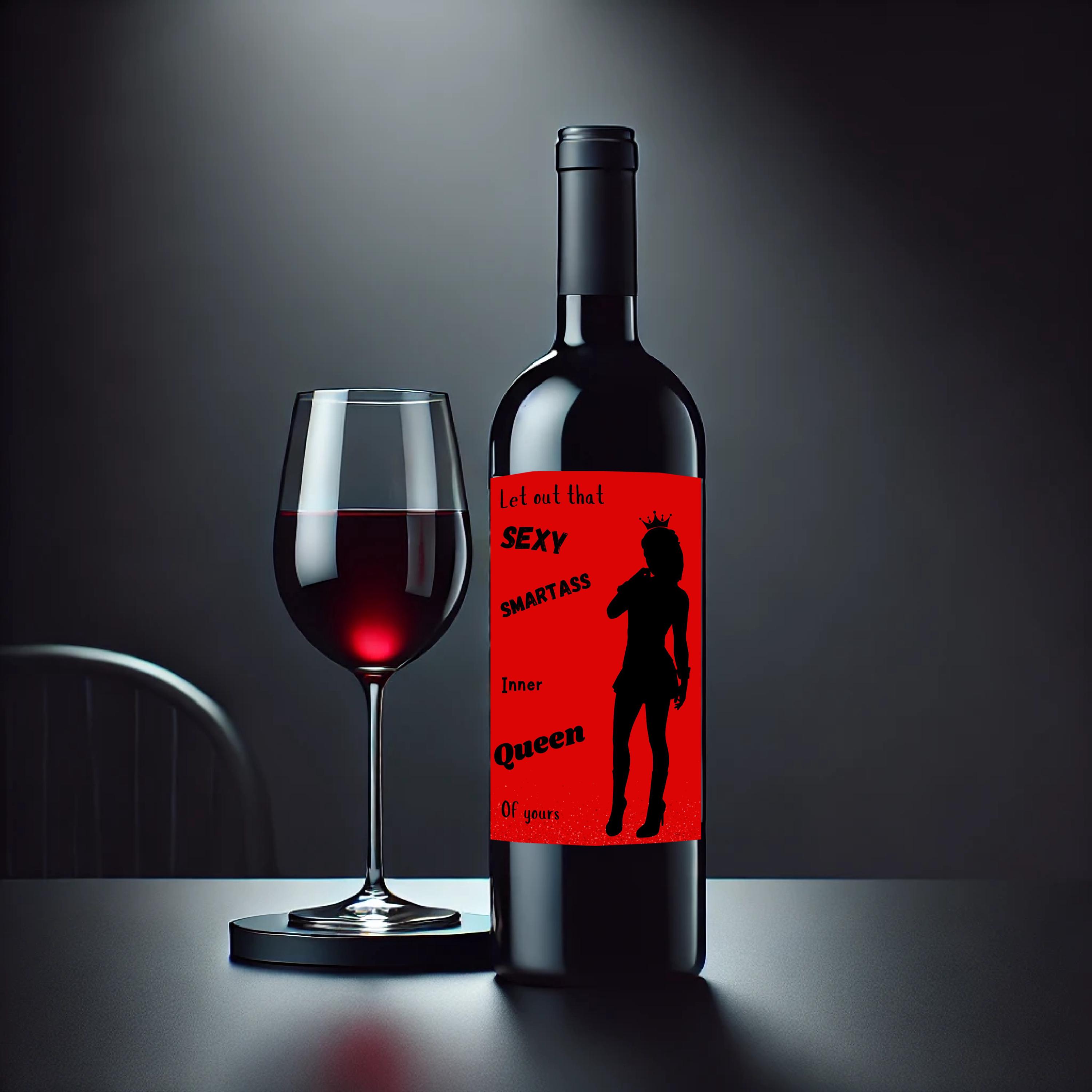 5x Designs Funny Printable Wine Label, Instant Download, Perfect for ...