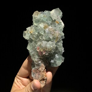 Fluorita con microcuarzo – El Hamda Touroug, Marruecos – Ejemplar grande 15x7,5cm – 394g