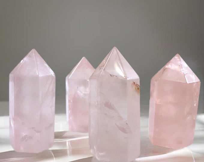 Small Rose Quartz Tower | Rose Quartz Point