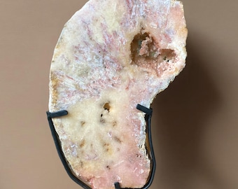Pink Amethyst Statement Slab / Slice - Stand Included
