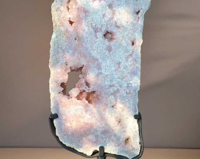 Pink Amethyst Statement Slab / Slice - Stand Included