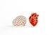 Heart & Brain Enamel Pin Badges, Valentines Gift, Girlfriend Gift, Anatomical Heart 