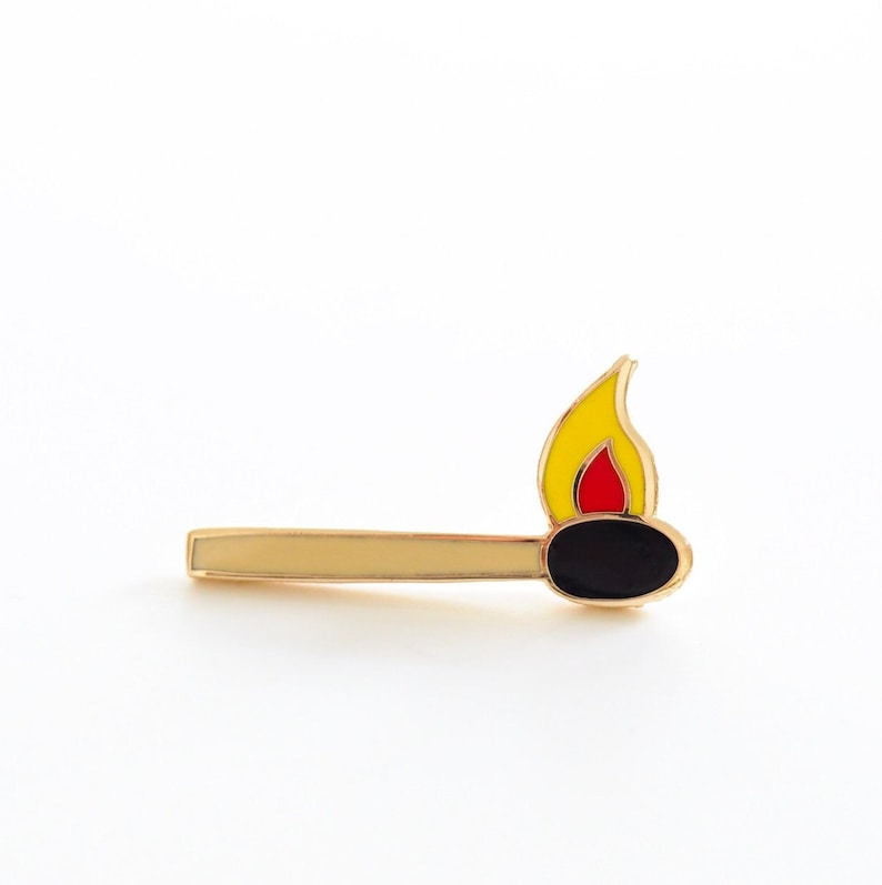 Match Enamel Pin Badge / Romantic Gift / Match Brooch / RockCakes image 2