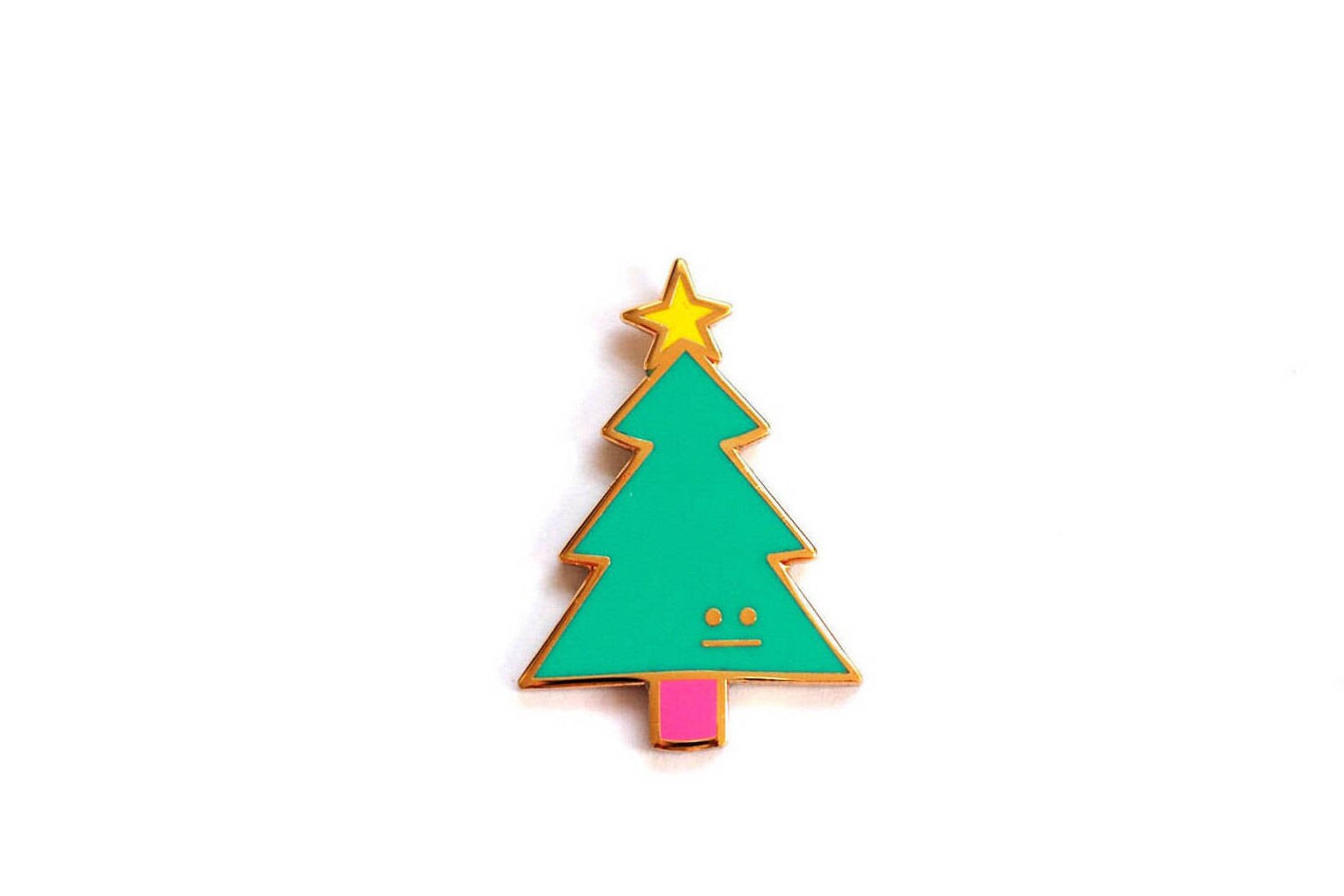 Christmas Tree Enamel Brooch, Stocking Filler, Advent Calendar Gift