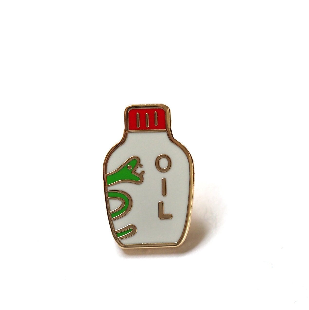 Snake Oil Enamel Pin Badge / Fun Enamel Pin / Snake Brooch /  Humorous Pin Badge /  Cure All Elixir / RockCakes Illustrated Jewellery