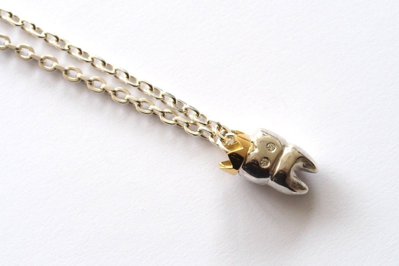 Tooth Necklace Sterling Silver Tooth Pendant Sterling Silver Etsy