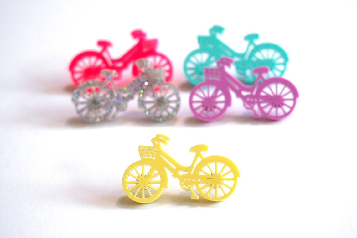 Bicycle Brooch Bicycle Pin Pin Pins Laser Cut Brooch Etsy
