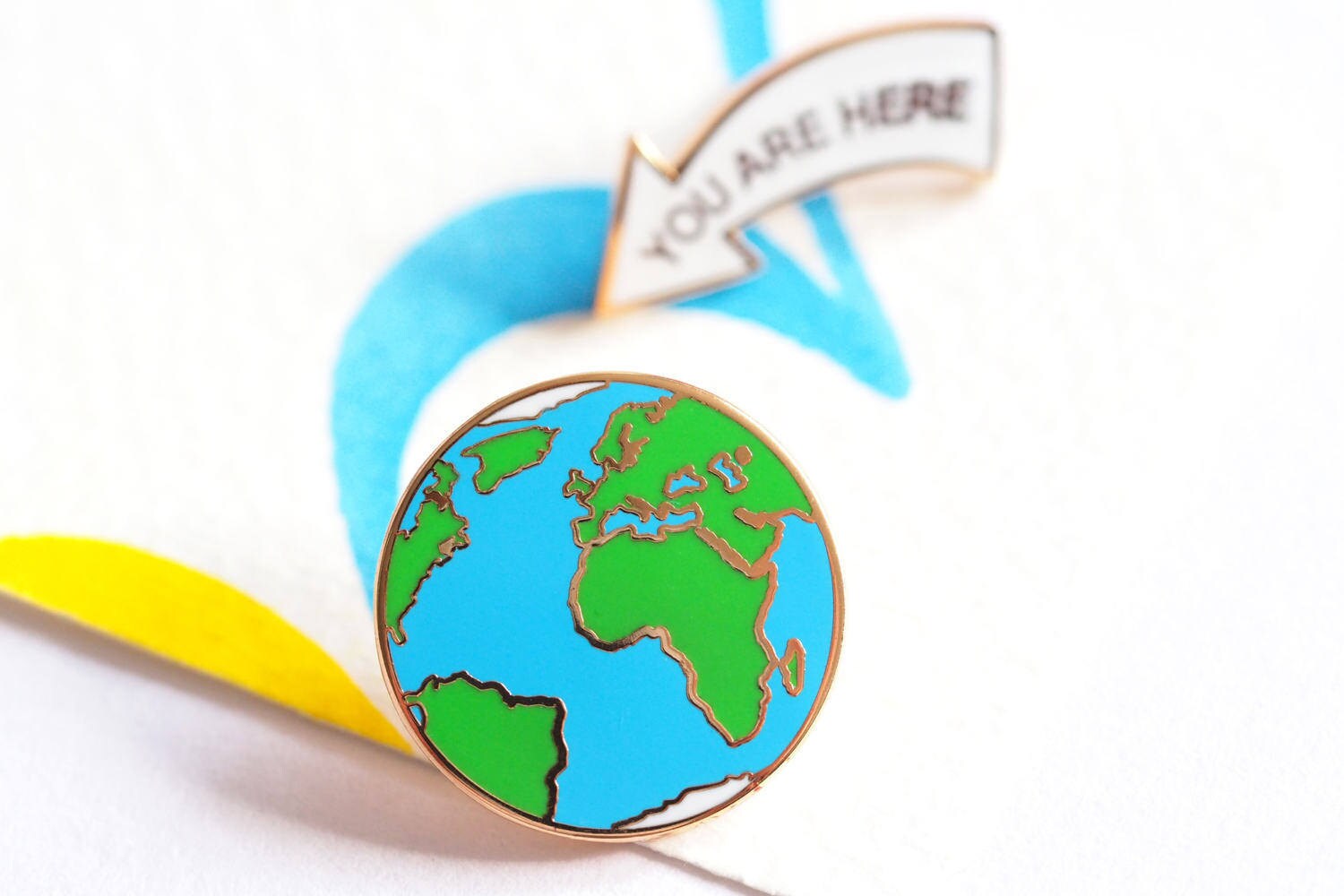 You Are Here, Enamel Pin Badges, Earth Pin, Lapel Pins, Earth Pin Bad…
