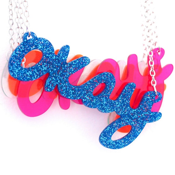 Okay Necklace in Awesome New Colours