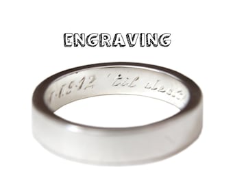 Personalise My Ring! ENGRAVING ONLY! Engraving Inside Ring, Traditional Hand Engraving, Written To Order