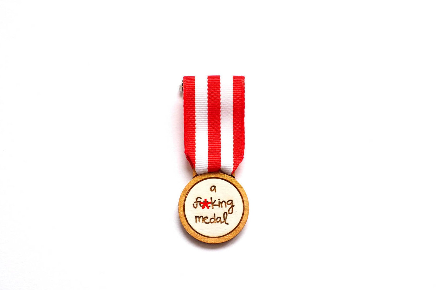 A F**king Medal, Brooch, Handmade Brooch, Gift For Him, Gift For Her,…