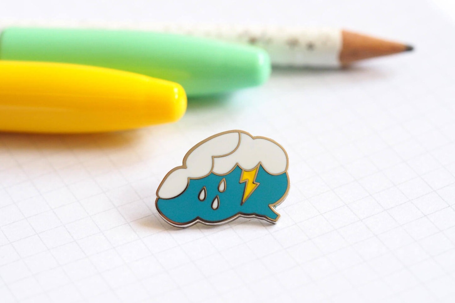 Brainstorm Pin, Brain Enamel Brooch, Hard Enamel Pin Badge, Inspirati…