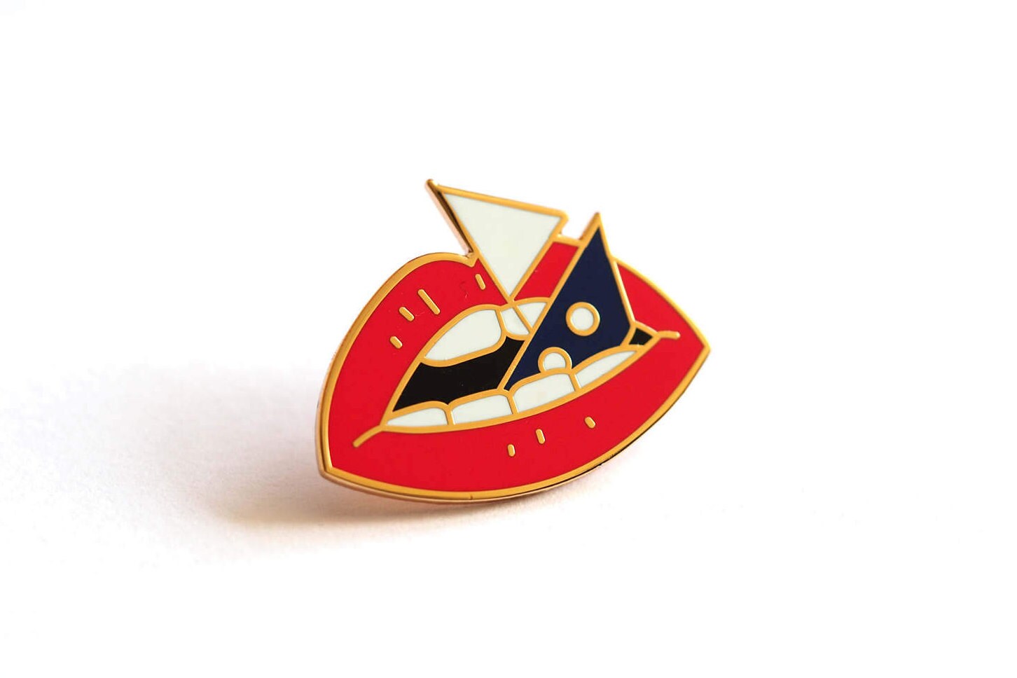 Loose Lips Sink Ships, Enamel Pin Badge, Brooch, Lips Pin, Lips Lapel…