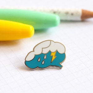 Brainstorm Pin / Brain Enamel Pin Badge / Positive Thinking Brooch / Teacher Gift / Gift For Creative / RockCakes