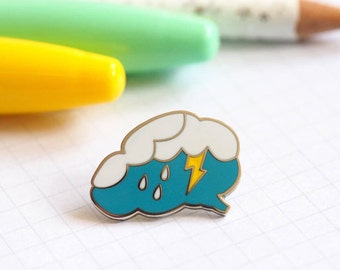 Brainstorm Pin / Brain Enamel Pin Badge / Positive Thinking Brooch / Teacher Gift / Gift For Creative / RockCakes