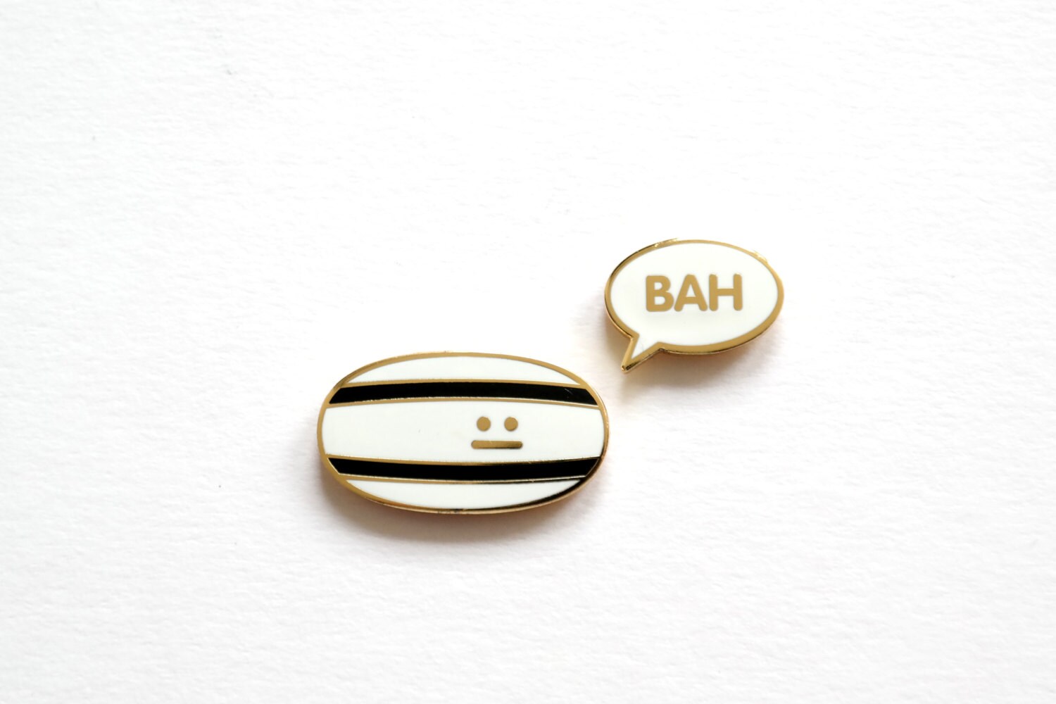 BAH Humbug Brooch Set, Christmas Stocking Filler, Advent Calendar Gift
