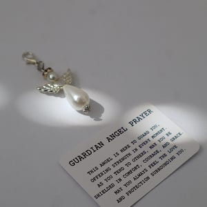 Guardian Angel Badge Reel Charm, Customizable, Lobster Clasp, Nurse Gifts, Charms image 5