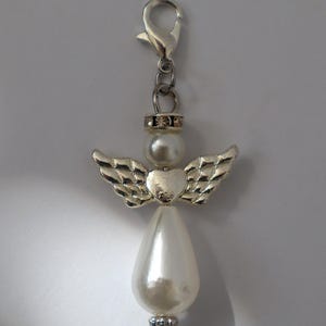 Guardian Angel Badge Reel Charm, Customizable, Lobster Clasp, Nurse Gifts, Charms image 3