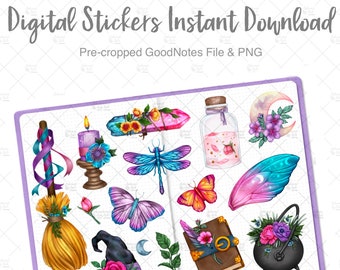 Pagan Sabbats Beltane |  Digital Planner Stickers | GoodNotes Stickers | iPad Planner Stickers | PNG Stickers