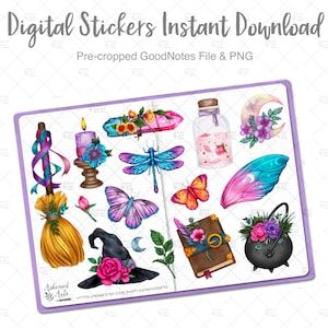 Pagan Sabbats Beltane |  Digital Planner Stickers | GoodNotes Stickers | iPad Planner Stickers | PNG Stickers