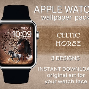 Celtic Horse | Apple Watch Face Wallpaper Background