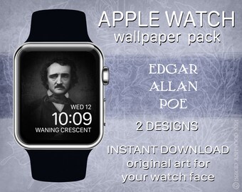 Edgar Allan Poe / Fondo de pantalla de la cara del Apple Watch
