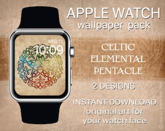 ケルトの元素五芒星 | Apple Watch の文字盤の壁紙の背景