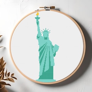 Statue of Liberty, Cross Stitch Pattern, Lady Liberty, PDF, Digital File
