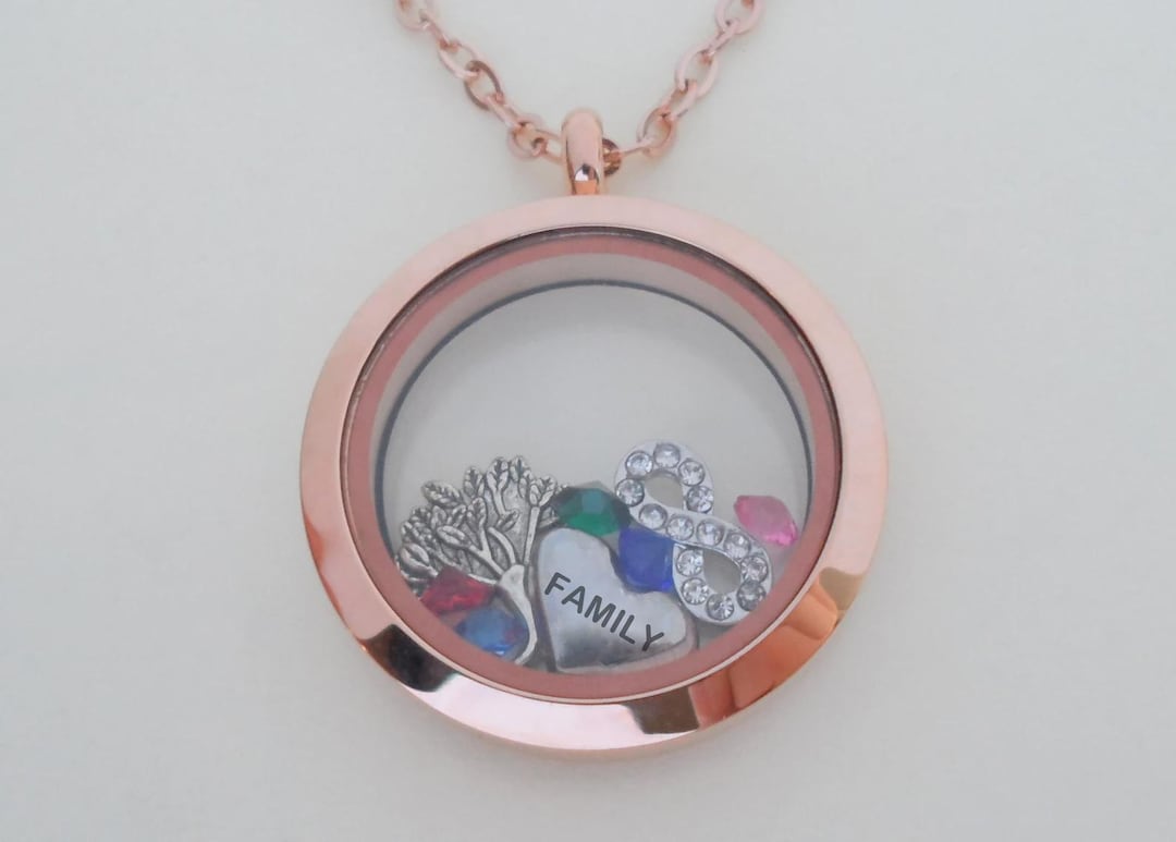 Locket Motion Moments in Motion Floating Charm Locket Necklace, Mothers, Bridal ...