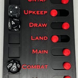 MTG Turn and Life Counter Tool - Ideaal voor alle spelers en om beurten en tellers bij te houden (kleuren zijn aanpasbaar)