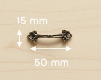 Small Decorative Handle for Jewelry Boxes & Crafts 50x15mm