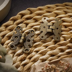 Benutzerdefinierte Vintage Scharniere für DIY und Restauration, Scharnier für Rahmen, langlebige und dekorative Scharniere für Geschenkboxen, Scharniergelenk für Schränke