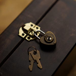 Miniature Love Lock, Elegant Stainless Steel Padlock for Suitcases and Crafts, Mini Brass Lock with Key, Decorative Lock for Jewelry Boxes