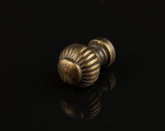Decorative Brass Knob: Small Cabinet Handle, DIY Hardware (12x12 mm)