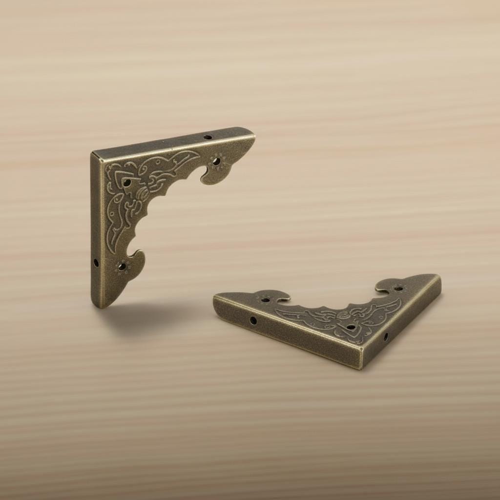 Antique Bronze Decorative Metal Corners Set – Protective Accents for ...
