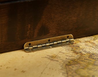 Ornate Hinged Joint for Cabinets and Vintage Furniture, Decorative Hinges for Jewelry and Gift Boxes, Chest Support Hinges, Guide Hinge
